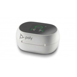 Poly Voyager Free 60+ [216755-02] - Наушники, умный зарядный чехол, USB-C, Teams, White Sand